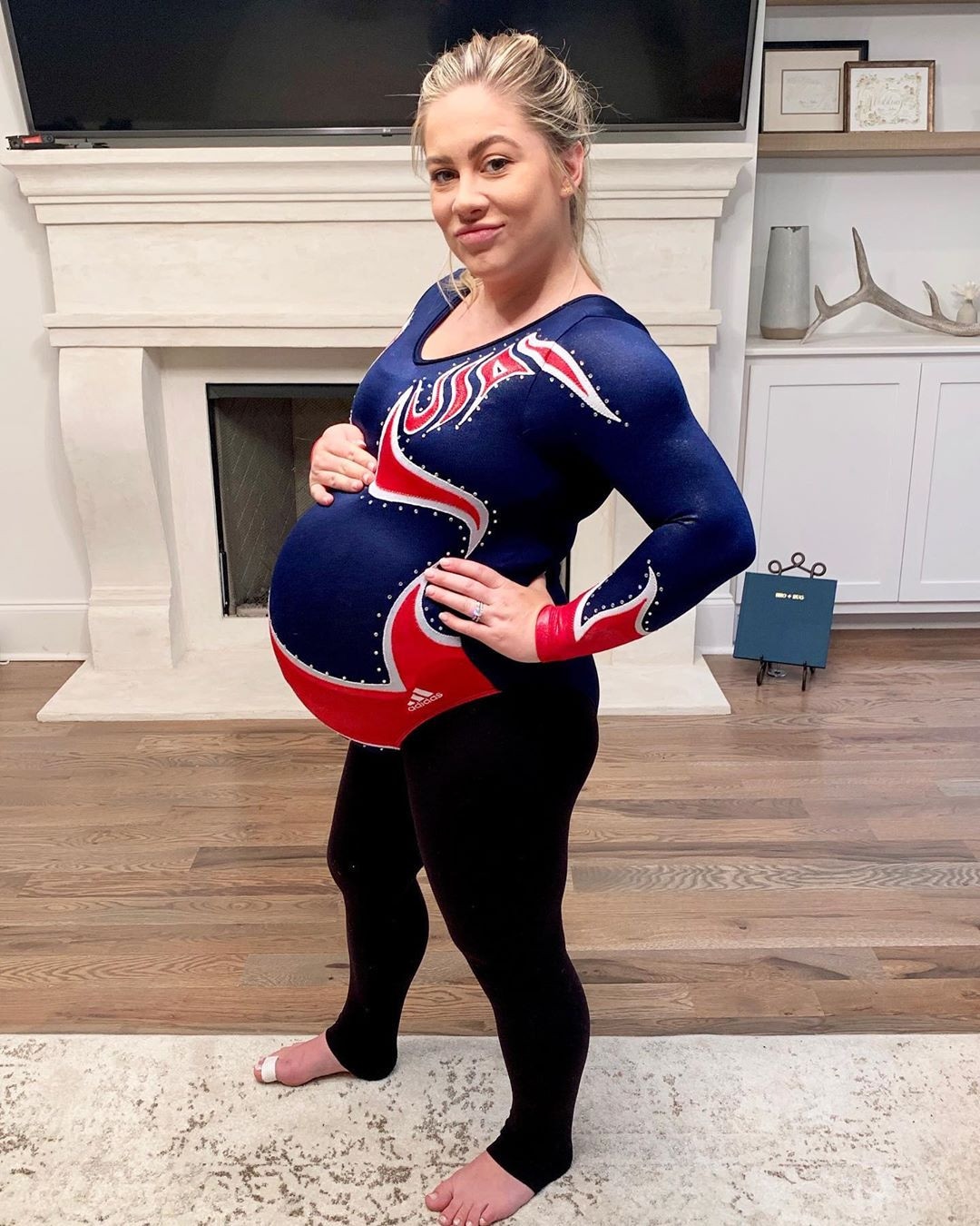 Shawn Johnson Rocks Her Olympics Leotard at 40 Weeks Pregnant E! Online